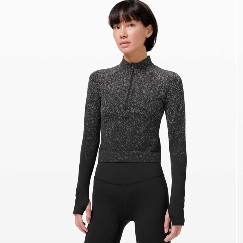Lululemon Rest Less Cropped Half Zip Pullover‎